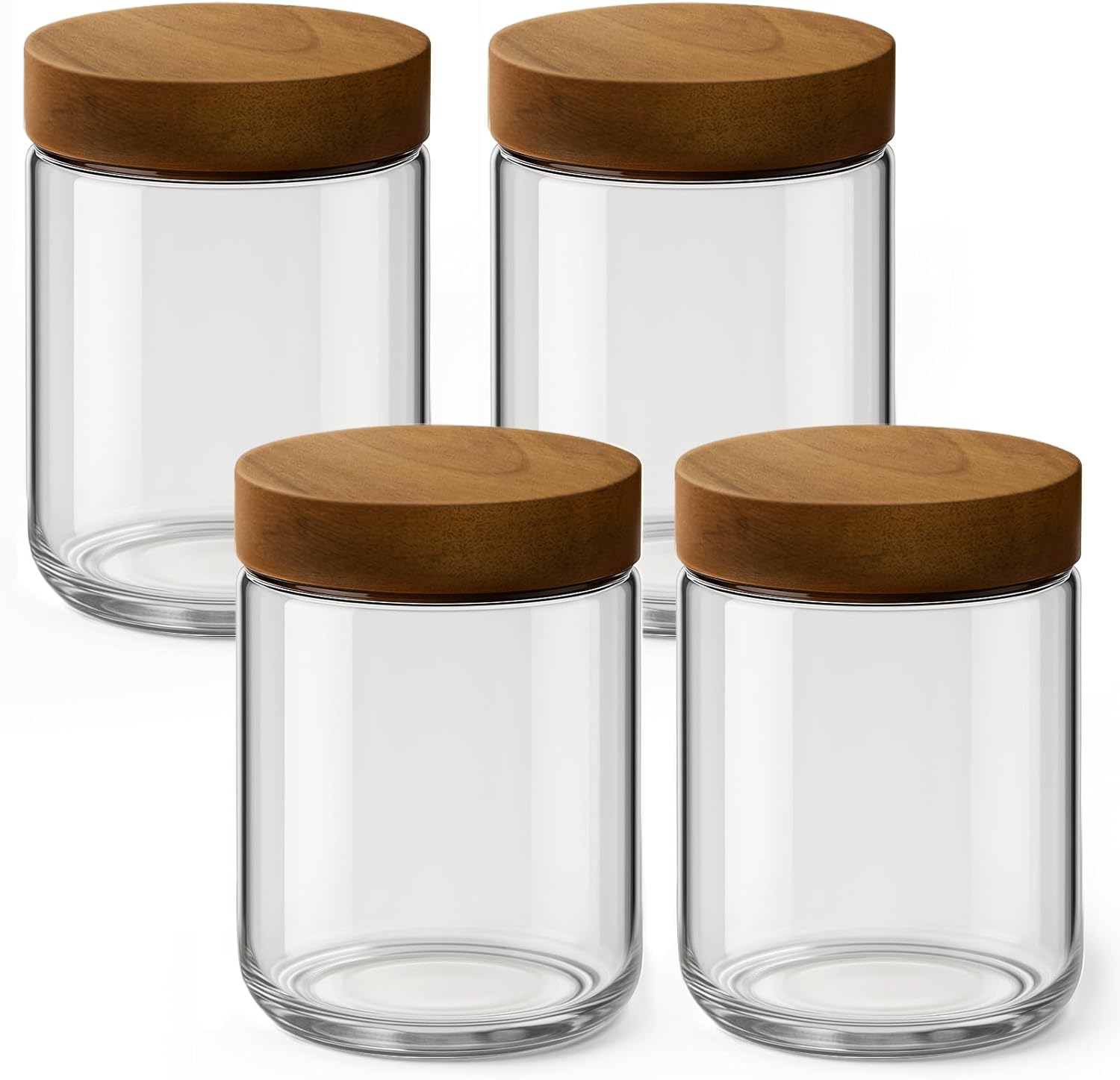 Meal Prep Jars With Lids - Conteneurs pour Overnight Oats de 16