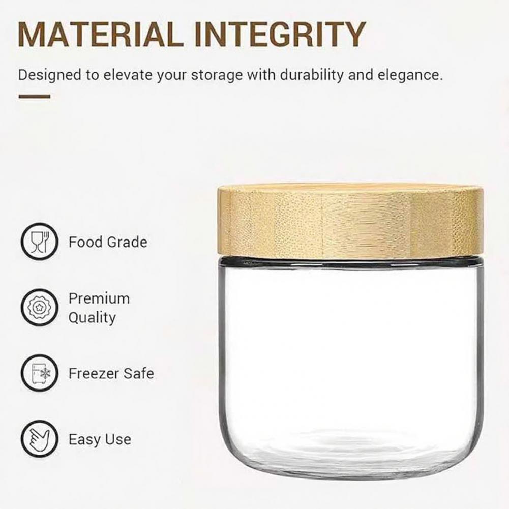Meal Prep Jars With Lids - Bocaux de rangement de cuisine en