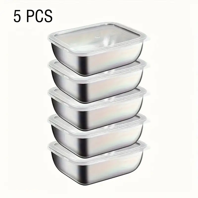 Meal Prep List - Boîtes de conservation alimentaire en acier