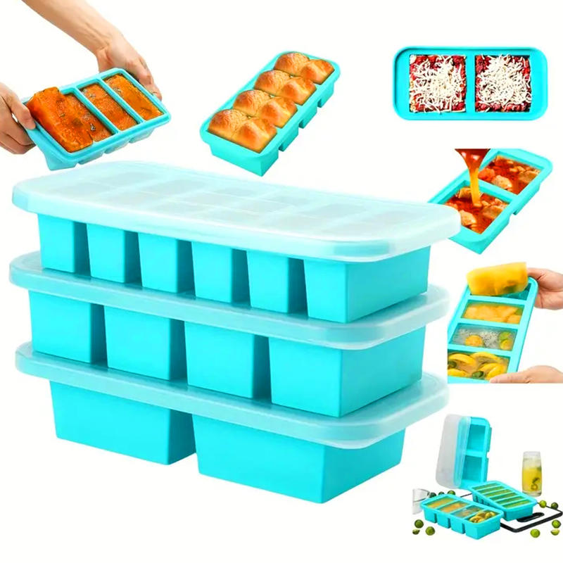 Meal Prep List - Plateau de congélation en Silicone avec