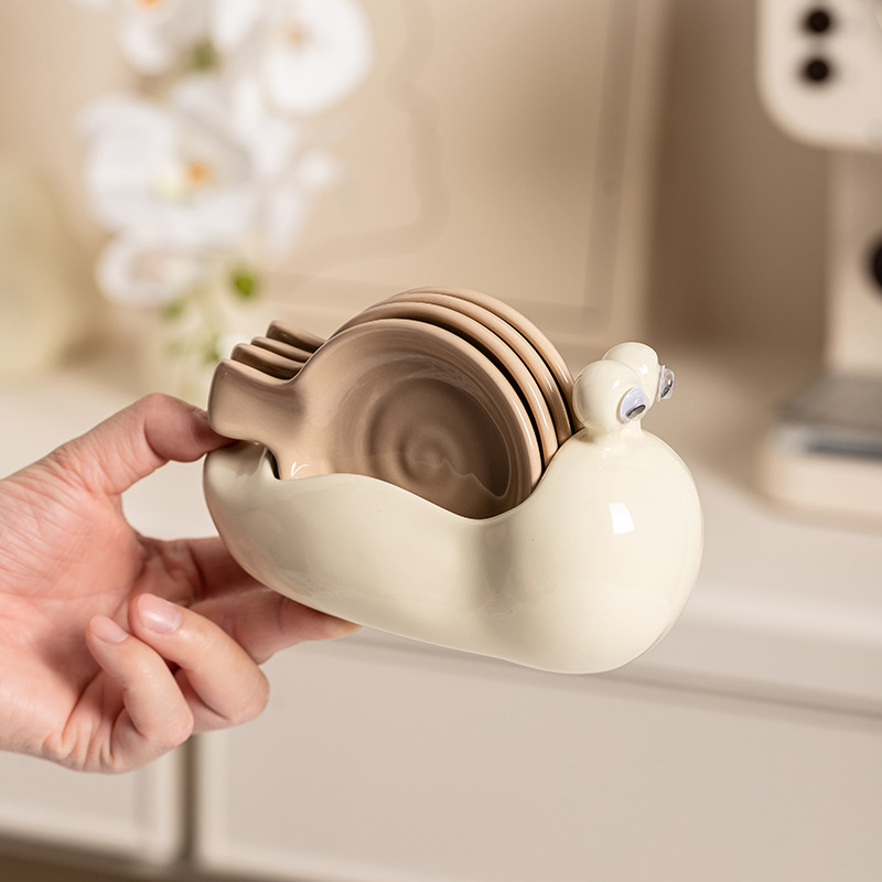 Sauce Dipping Cup - Petit plat en céramique d'escargot, plat