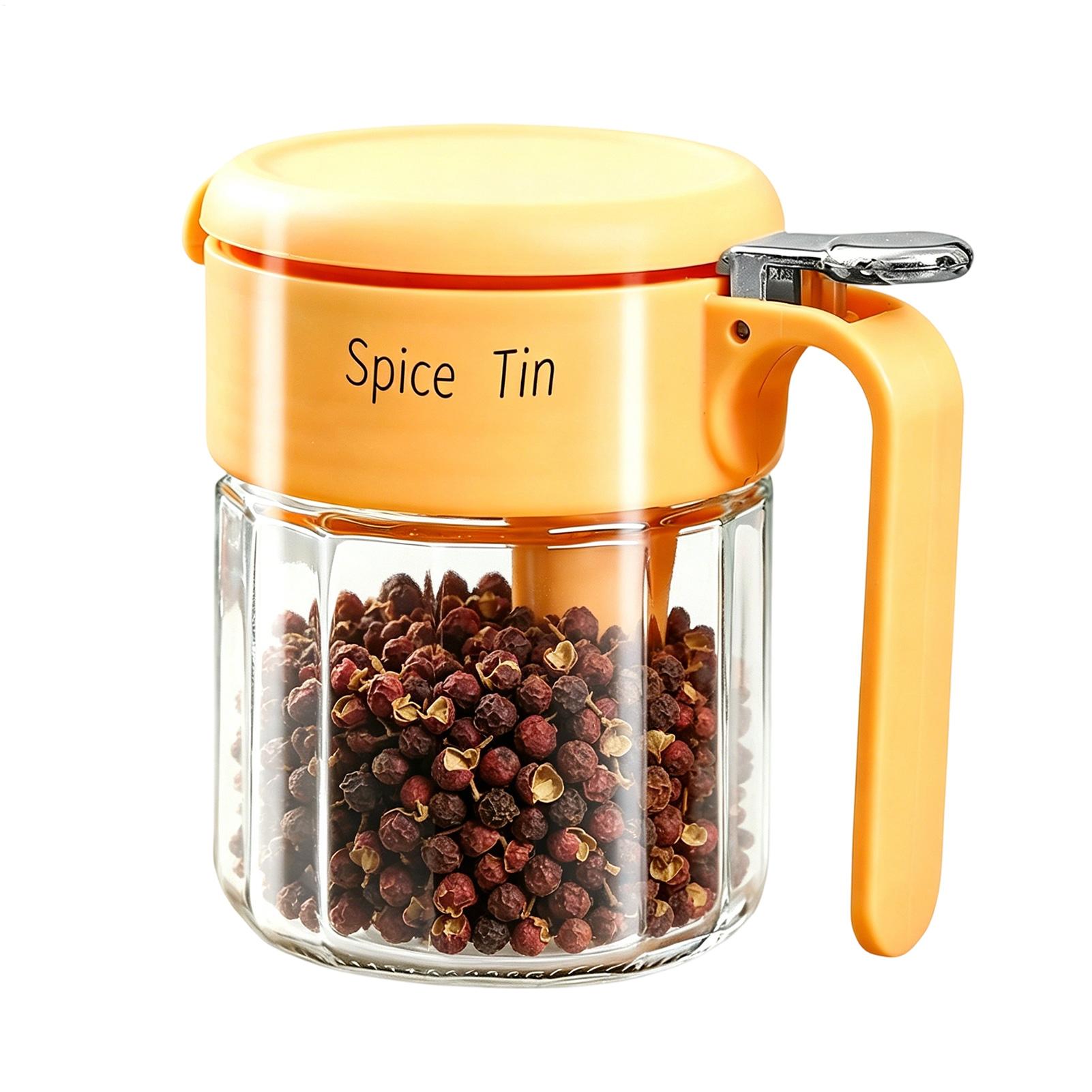Meal Prep Jars With Lids - Boîte à assaisonnements en verre résistant
