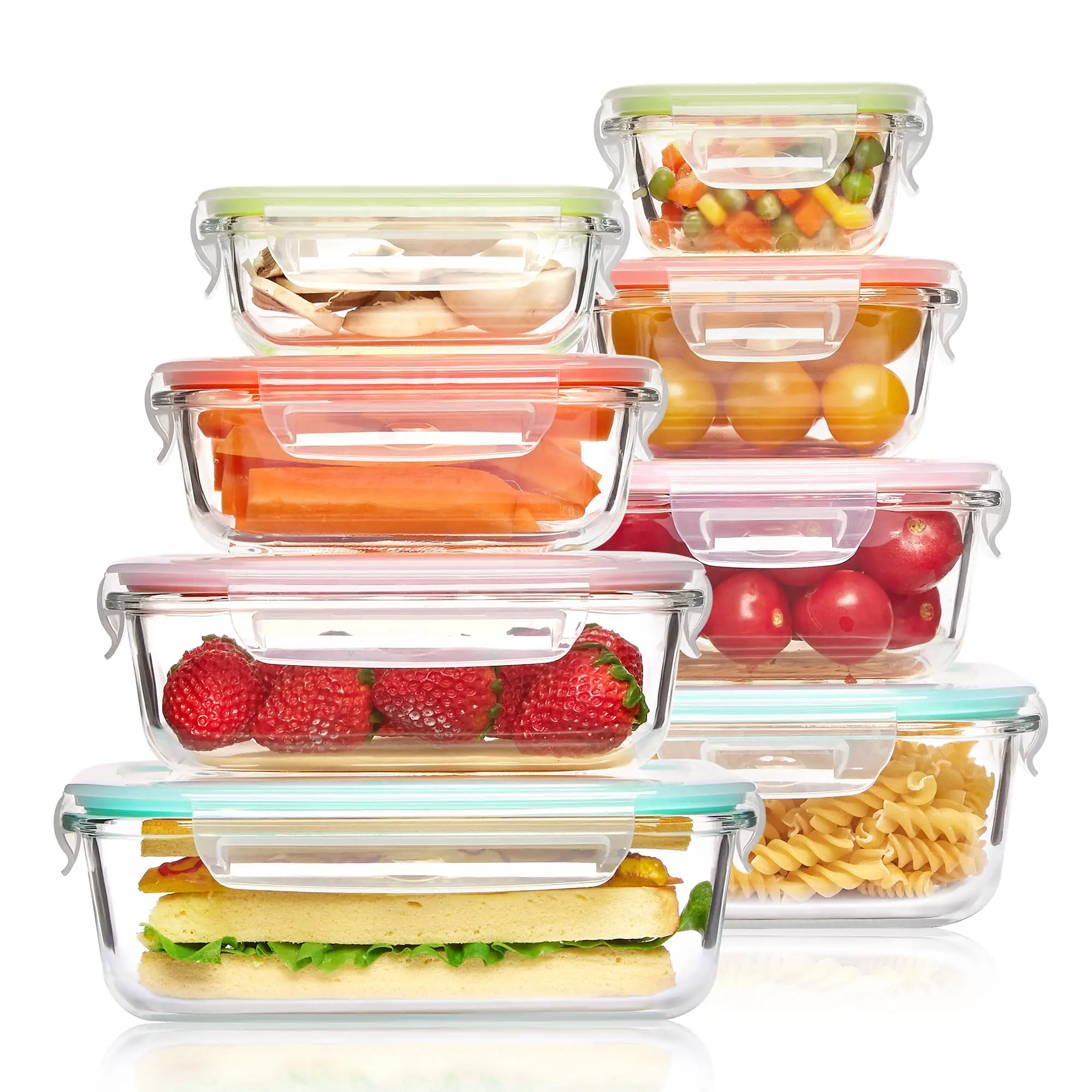 Meal Prep List - Boîte à déjeuner en verre, conteneurs