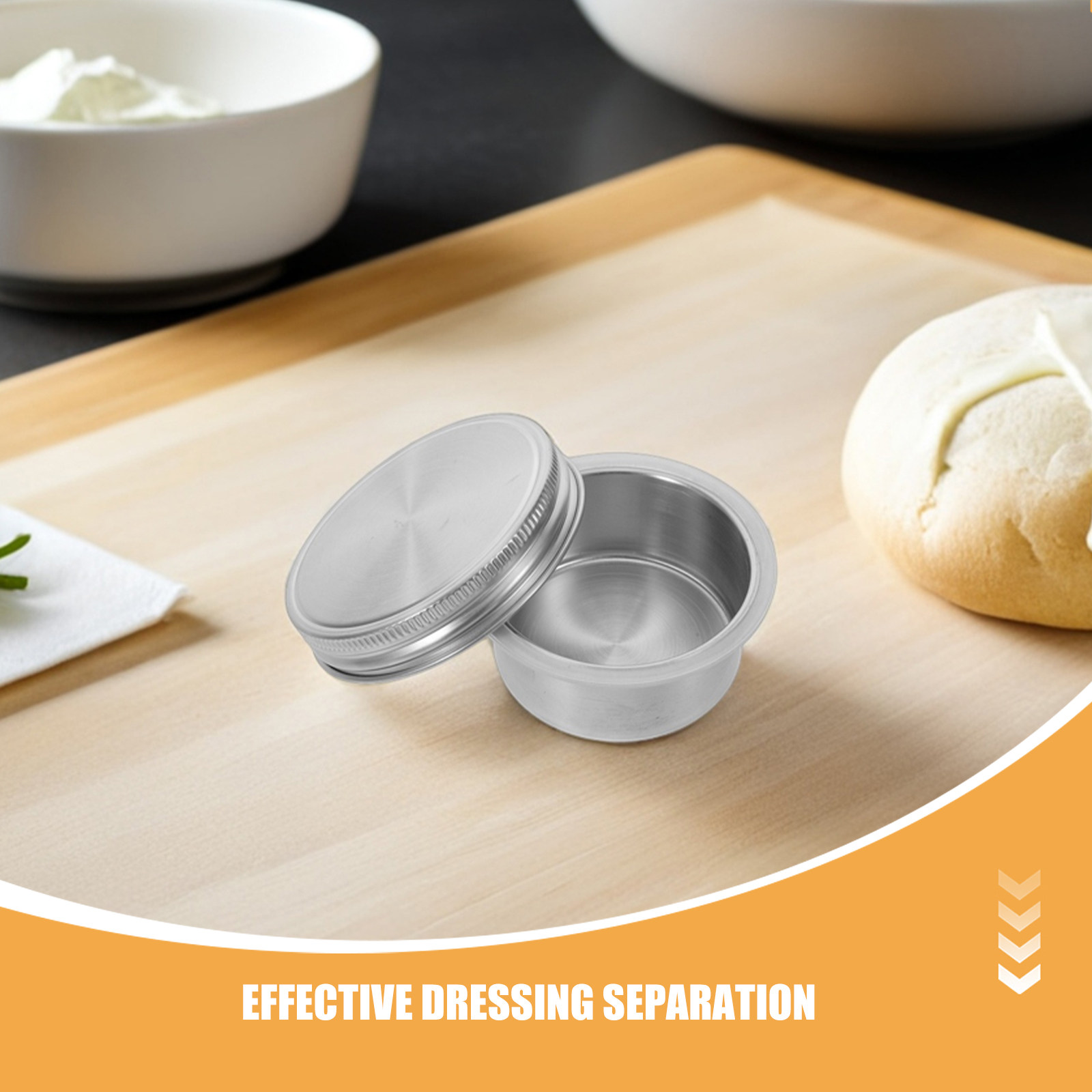 Meal Prep Jars With Lids - Contenants réutilisables en acier inoxydable pour