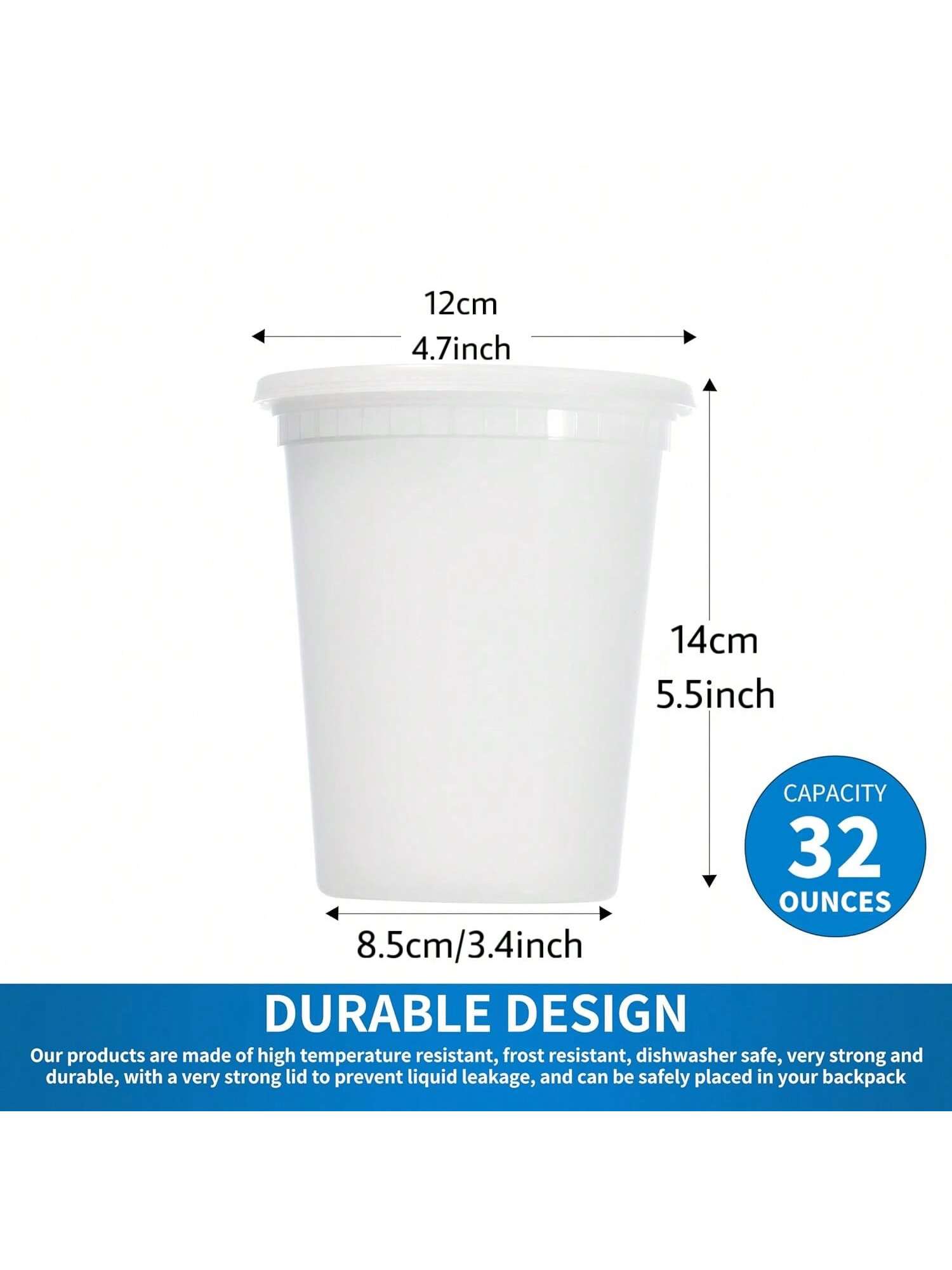 Deli en plastique contenant de - Meal Prep Jars With Lids avis et prix