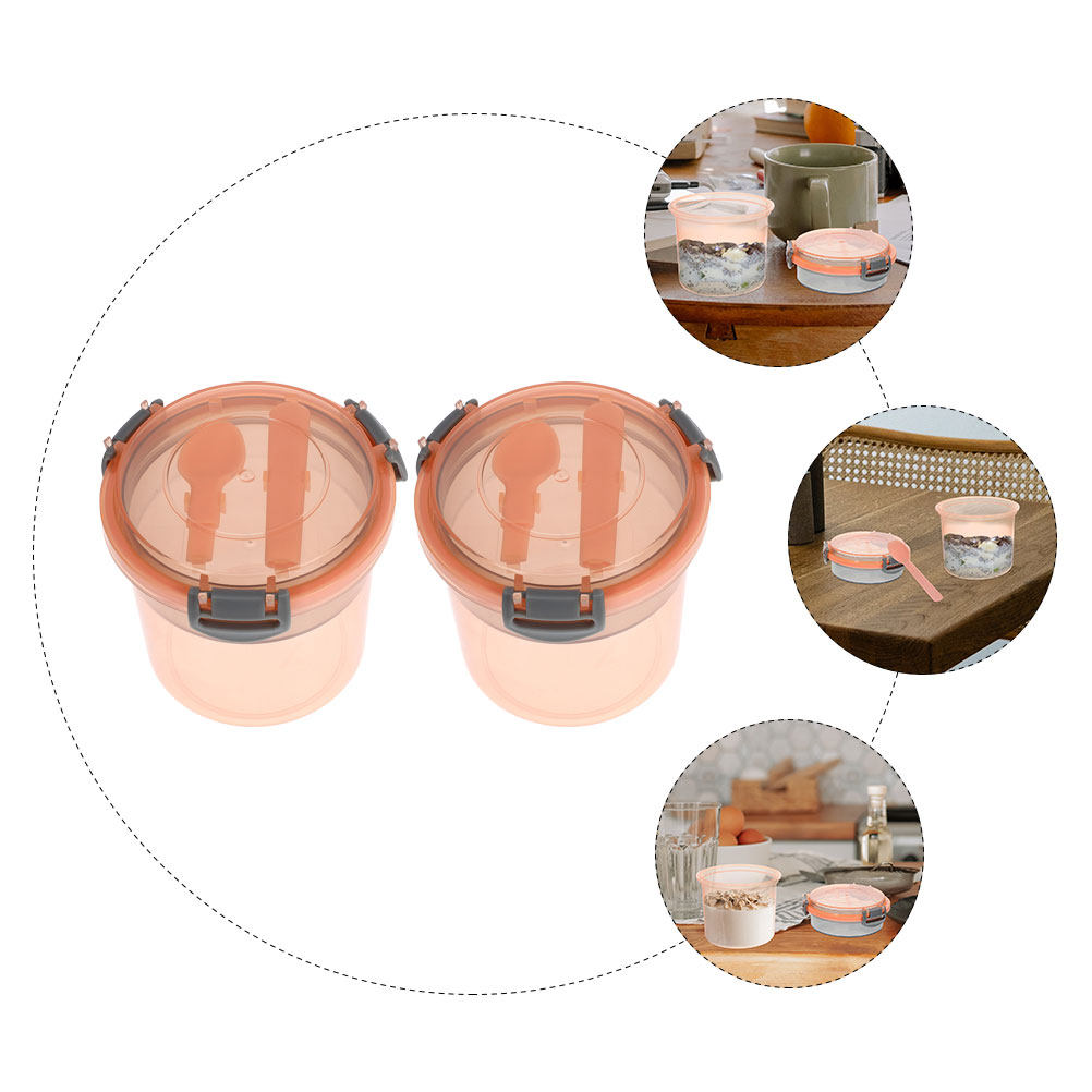 Lot de 2 pots à overnight oats - Meal Prep Jars With Lids avis et prix