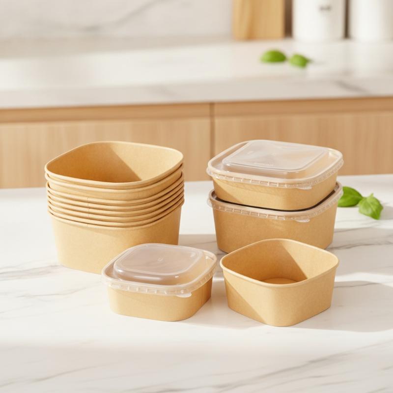 Boîtes à lunch carrées jetable - Meal Prep Delivery avis et prix