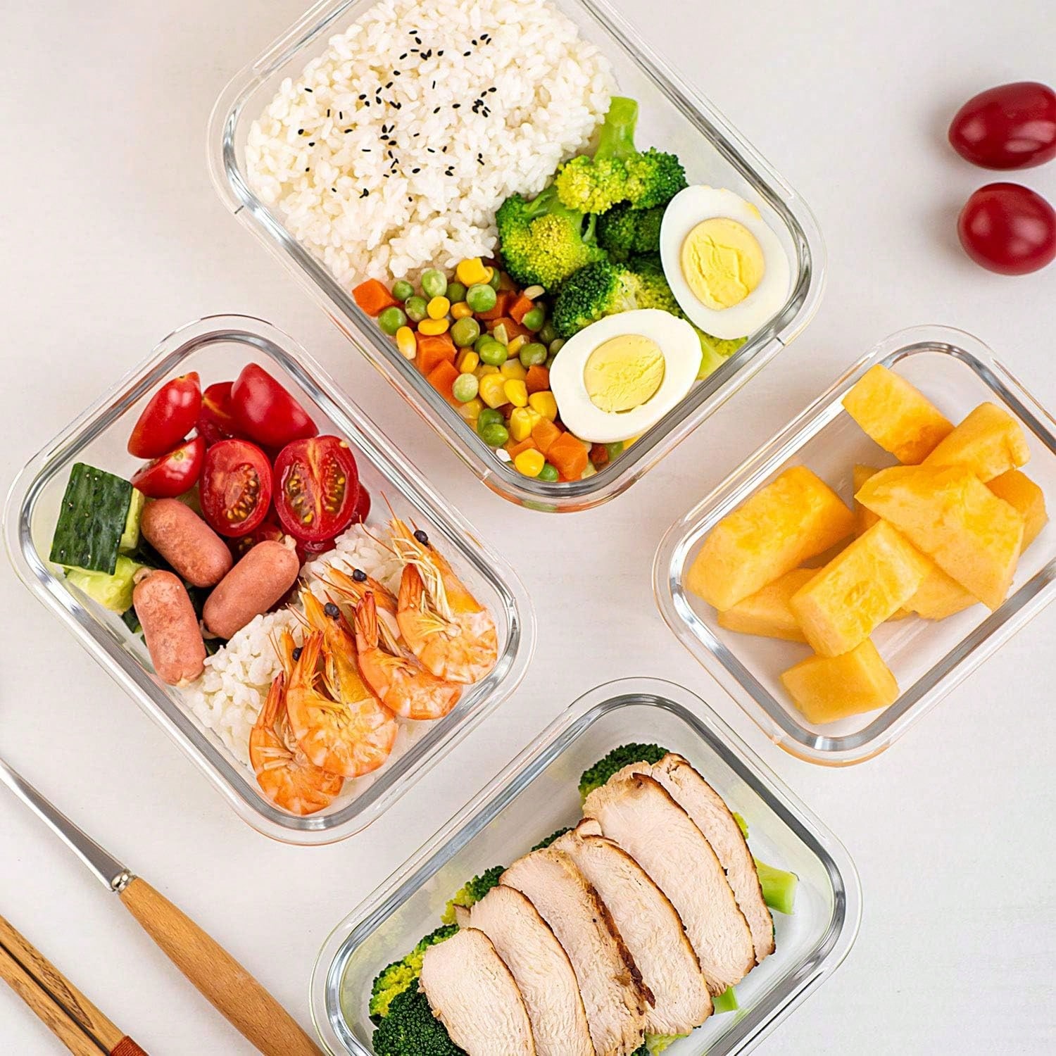 Lot de 10 récipients en verre  - Meal Prep Jars With Lids avis et prix