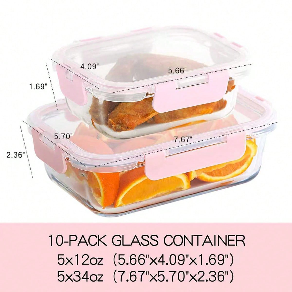 Lot de 10 récipients en verre  - Meal Prep Jars With Lids avis et prix