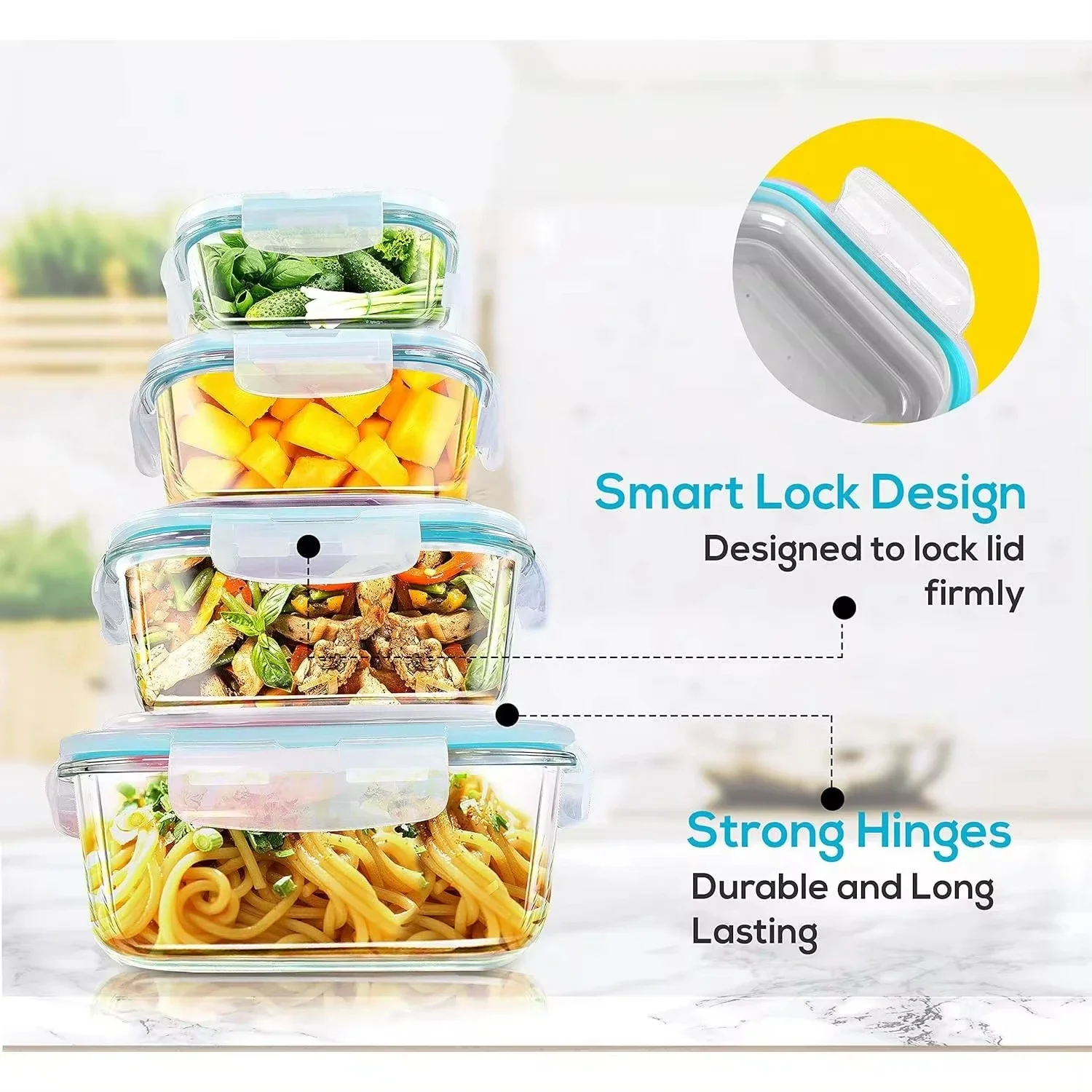 Boîte à déjeuner en verre, con - Meal Prep List avis et prix