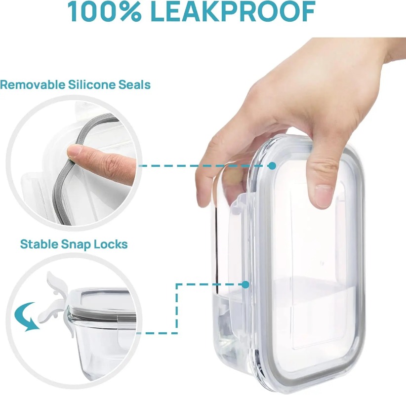 Ensemble de 18 récipients de c - Meal Prep Jars With Lids avis et prix